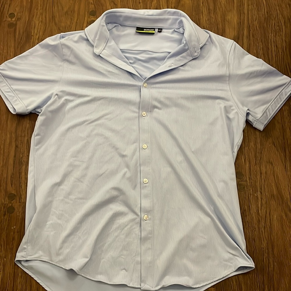 Murat Slim Fit Performance Short Sleeve Button Up Size XL